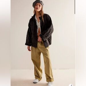 Free People Dolman Quilted Knit Jacket